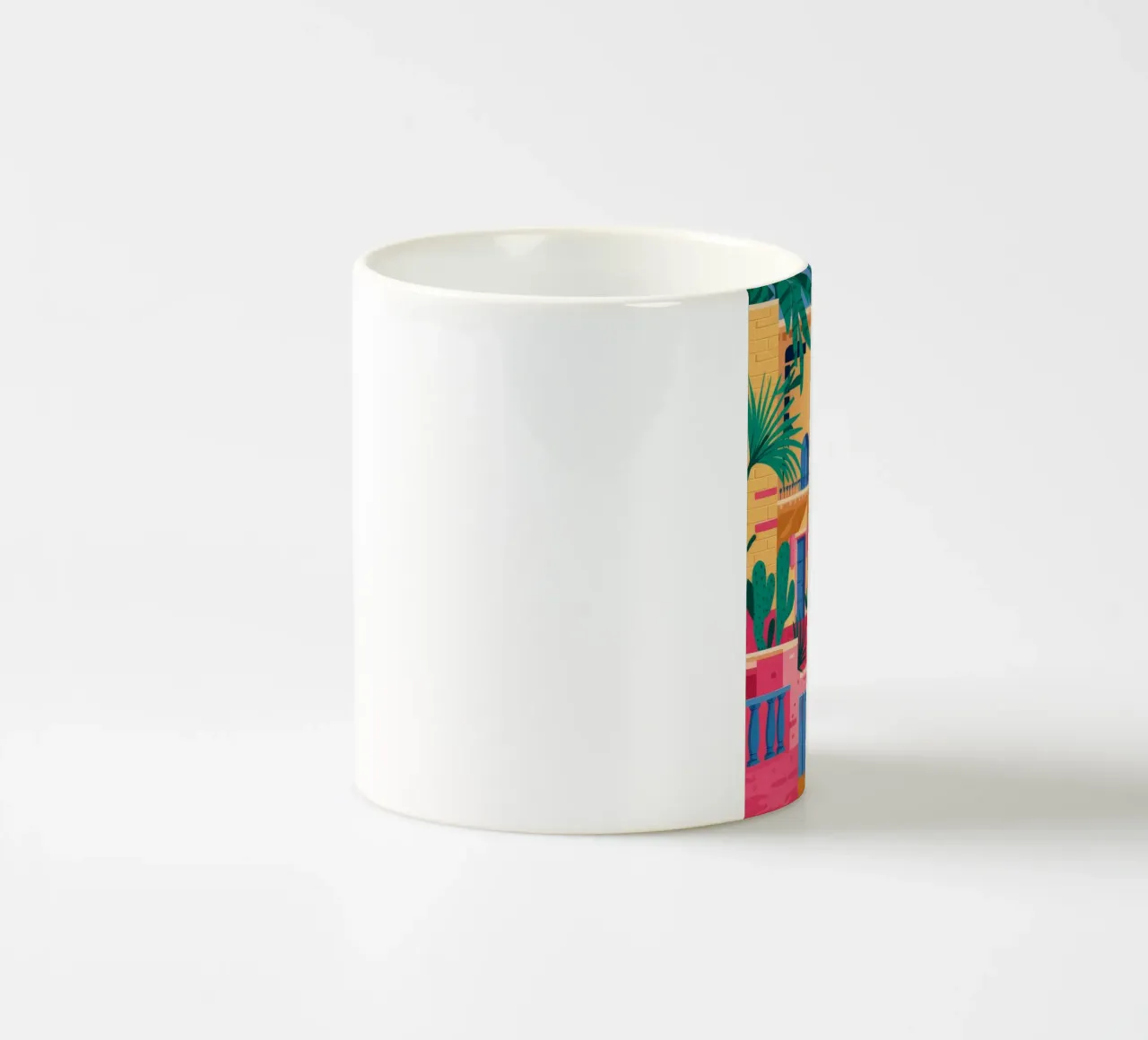Facciata indaco in fiore tazza in ceramica da Murni Strokes