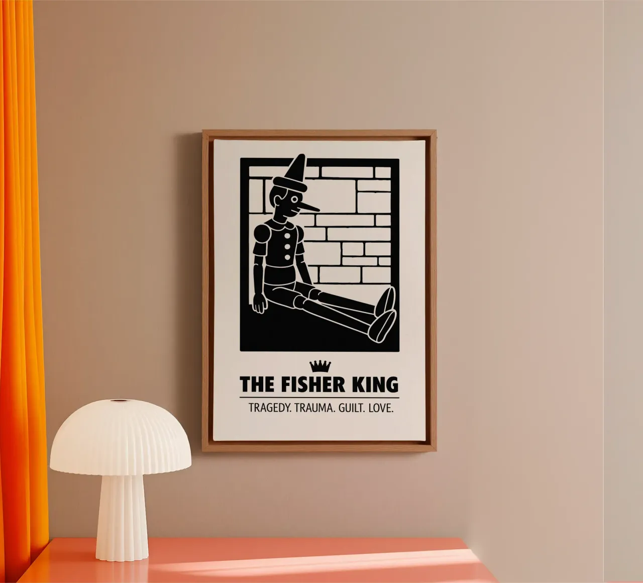The Fisher King Print tela con Cornice a cassetta da MoviesArt