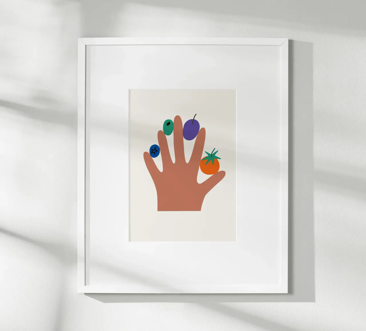 Eat your Veggies II poster con telaio in plastica da Susann Stefanizen