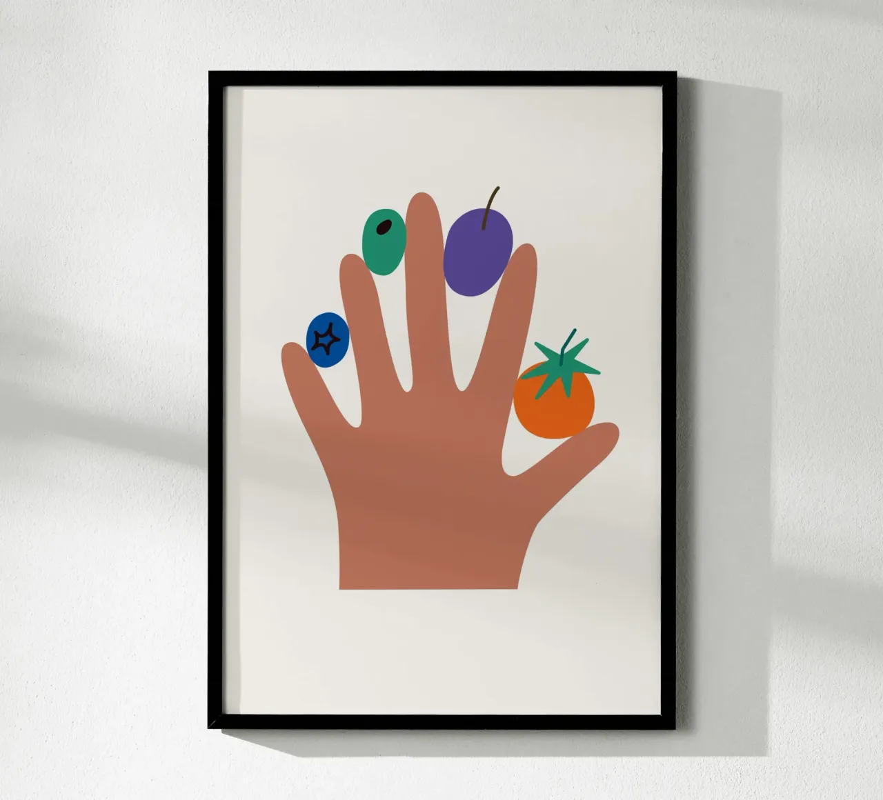 Eat your Veggies II poster con telaio in plastica da Susann Stefanizen