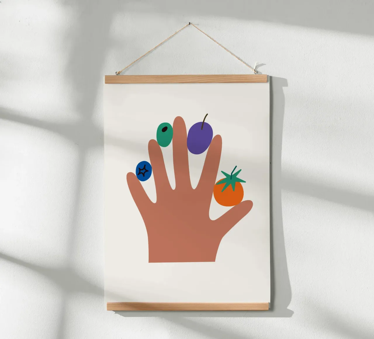 Eat your Veggies II poster con telaio in plastica da Susann Stefanizen