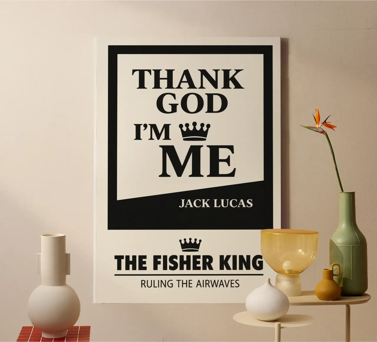 The Fisher King Print tela con Cornice a cassetta da MoviesArt