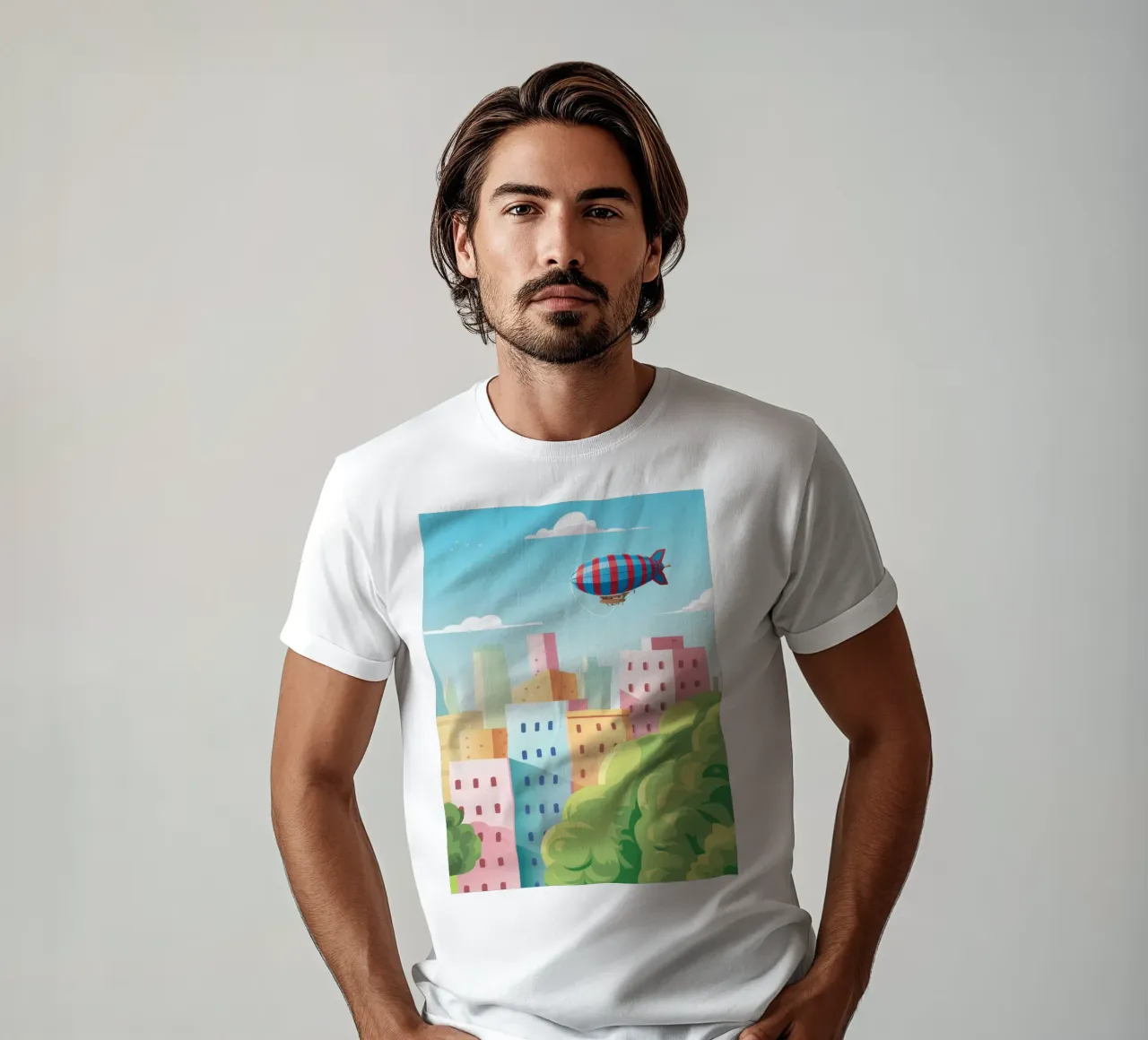 Sogno di una città galleggiante t-shirt da Murni Strokes