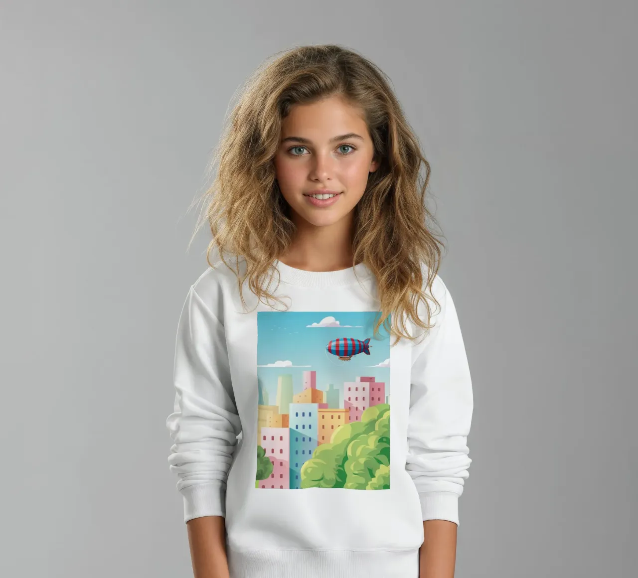 Sogno di una città galleggiante felpa bambino da Murni Strokes