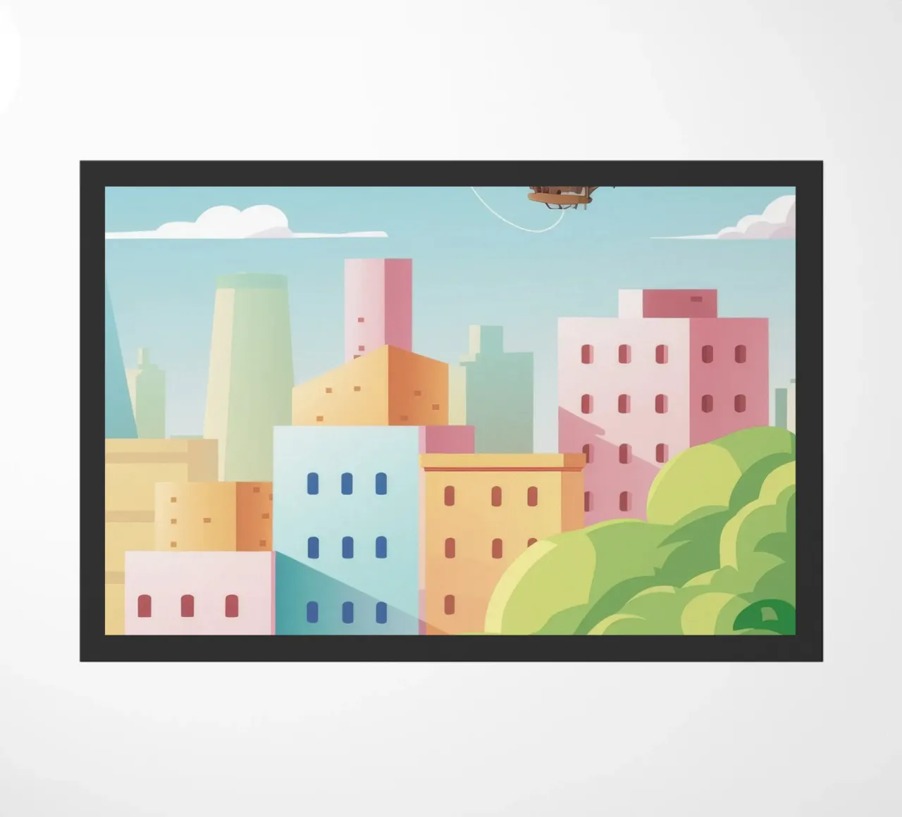 Sogno di una città galleggiante zerbino da Murni Strokes
