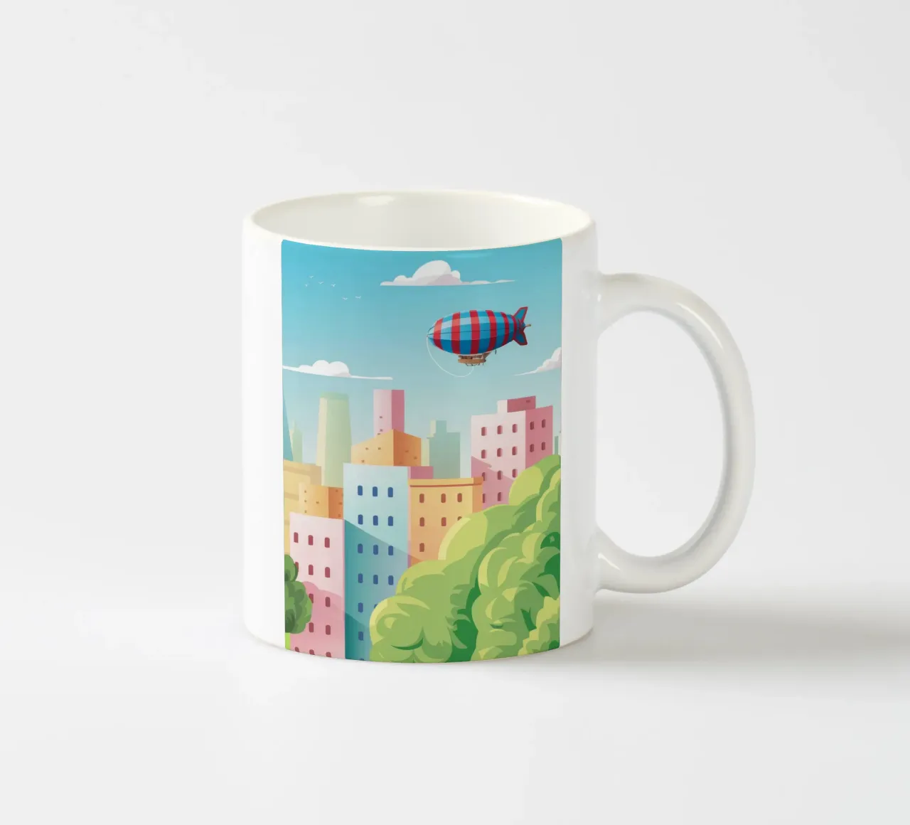 Sogno di una città galleggiante tazza in ceramica da Murni Strokes