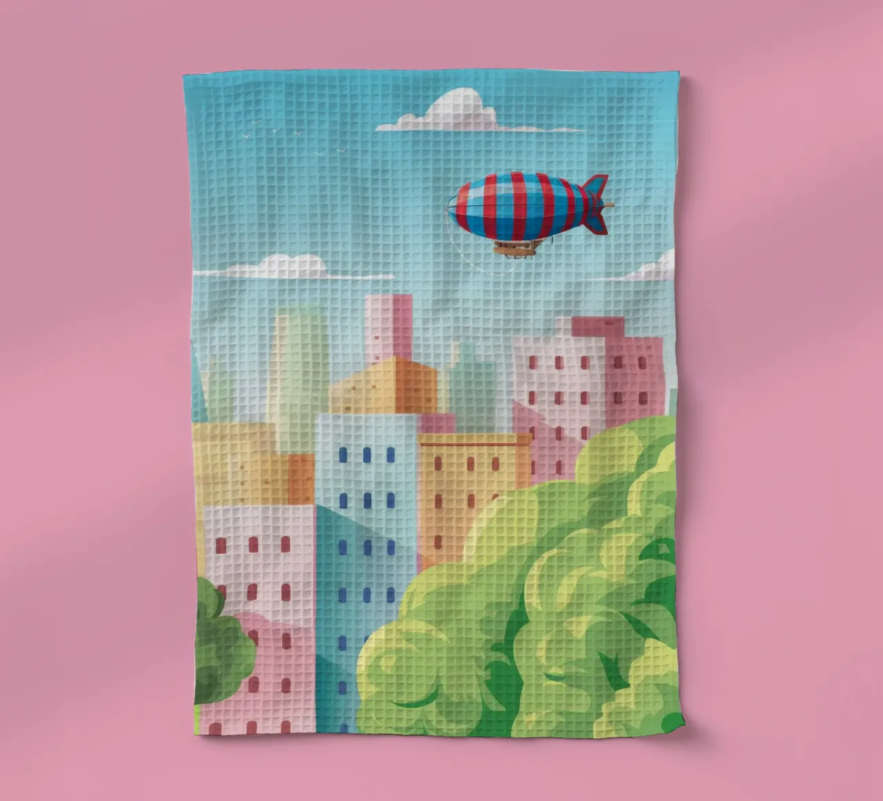 Sogno di una città galleggiante canovaccio da cucina da Murni Strokes