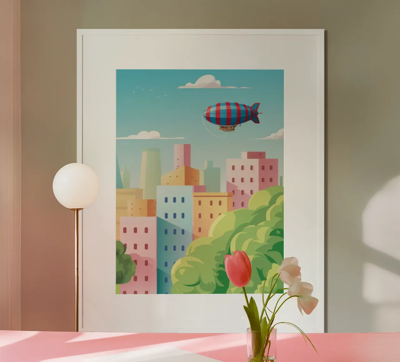 Sogno di una città galleggiante carta hahnemühle da Murni Strokes