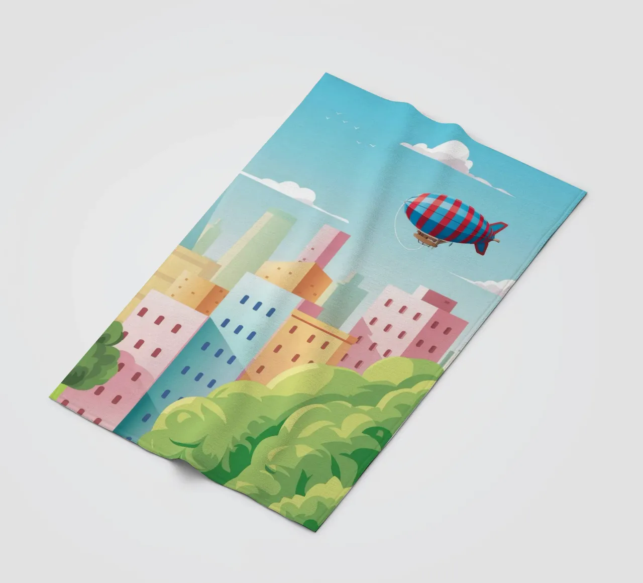 Sogno di una città galleggiante coperta in pile da Murni Strokes