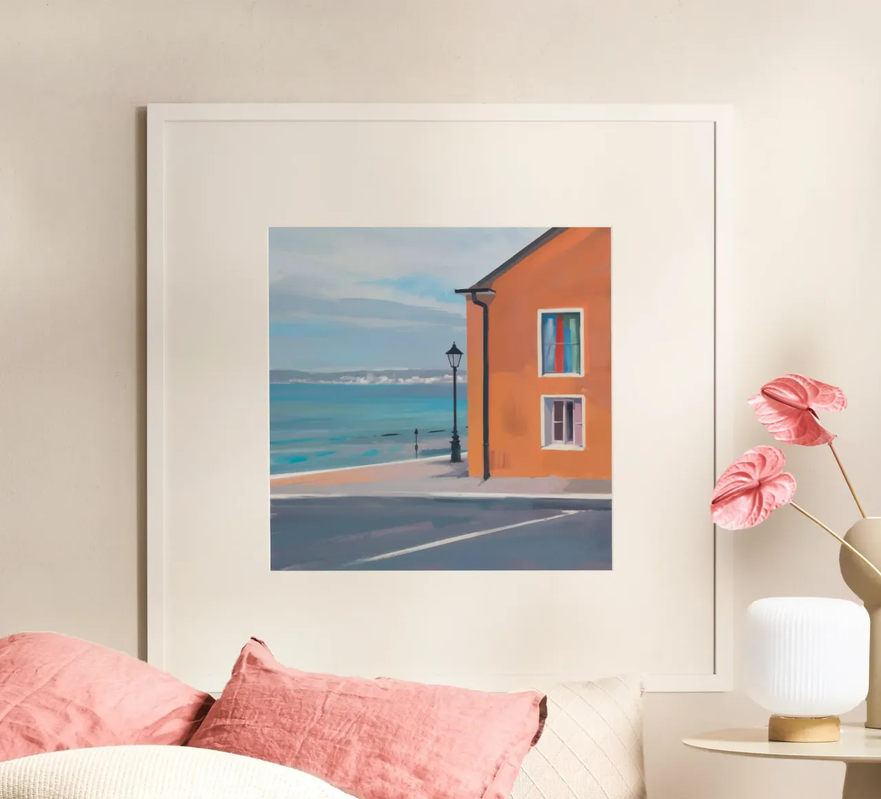 Strada costiera cremisi poster da Murni Strokes