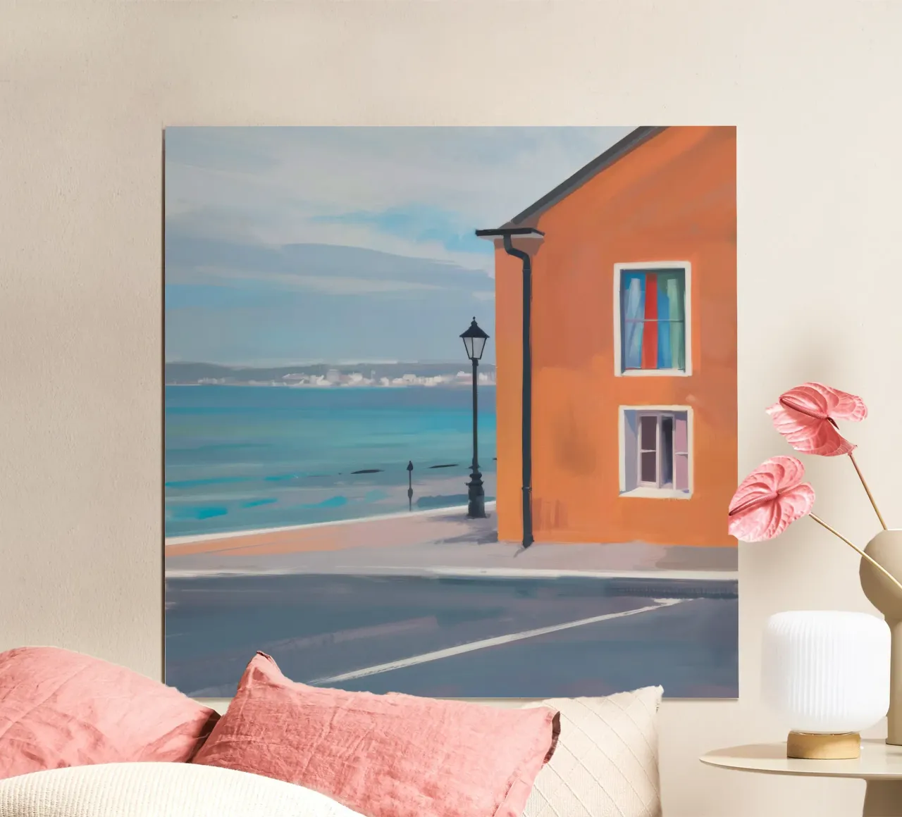 Strada costiera cremisi poster da Murni Strokes