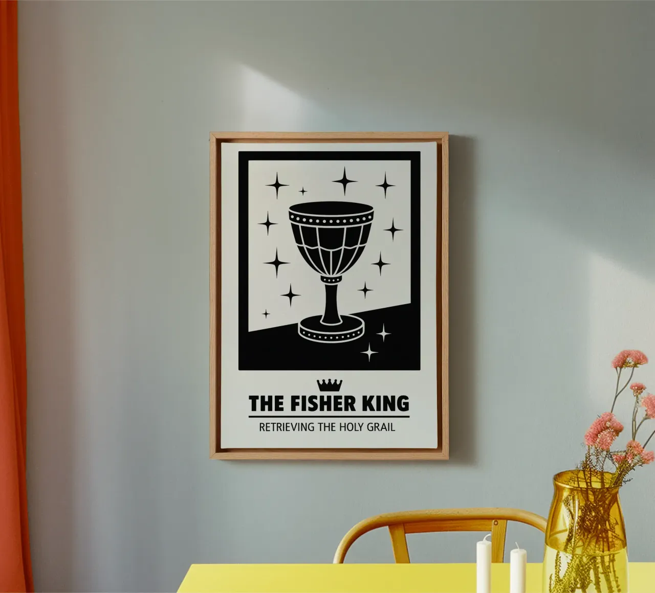 The Fisher King Print tela con Cornice a cassetta da MoviesArt