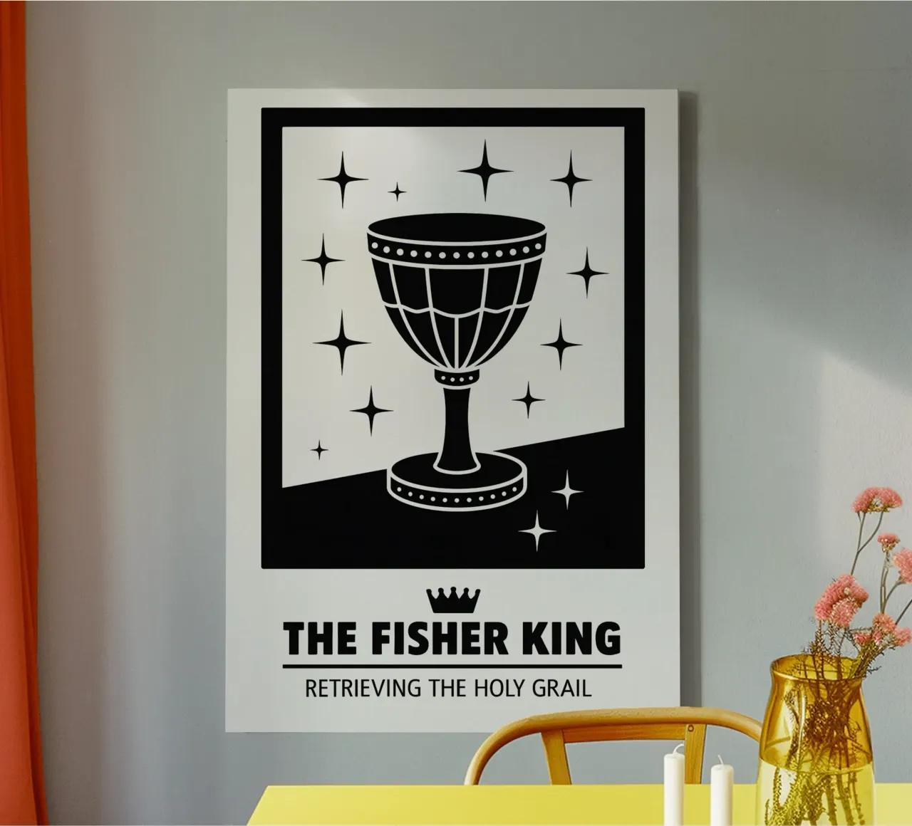 The Fisher King Print tela con Cornice a cassetta da MoviesArt