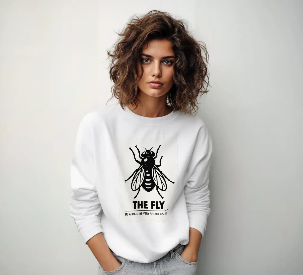 The Fly Print sweatshirt by MoviesArt