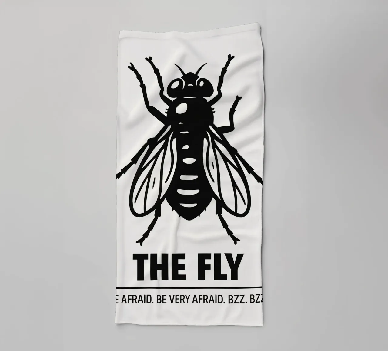 The Fly Print towel by MoviesArt
