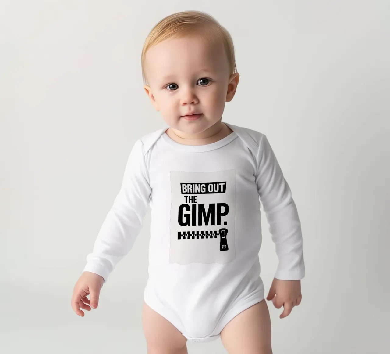 The Gimp Print body neonato maniche lunghe da MoviesArt