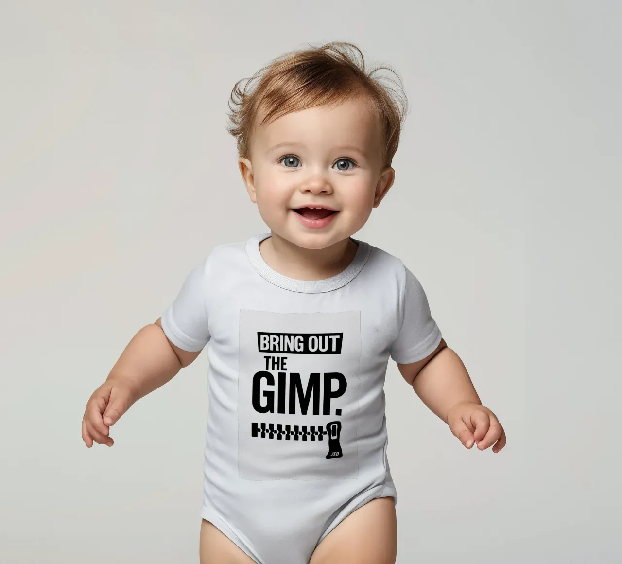 The Gimp Print body neonato maniche corte da MoviesArt