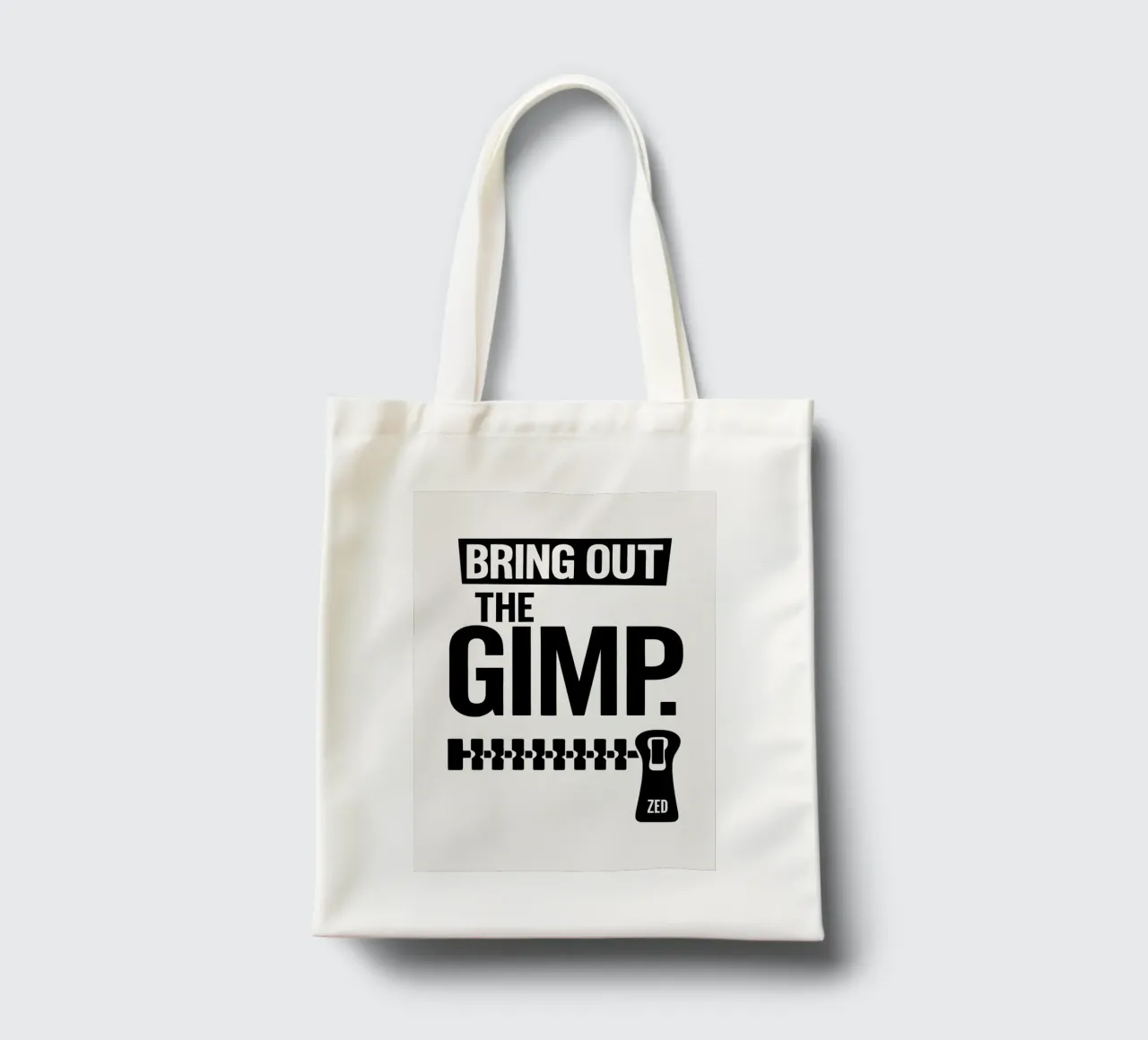 The Gimp Print borsa in juta da MoviesArt