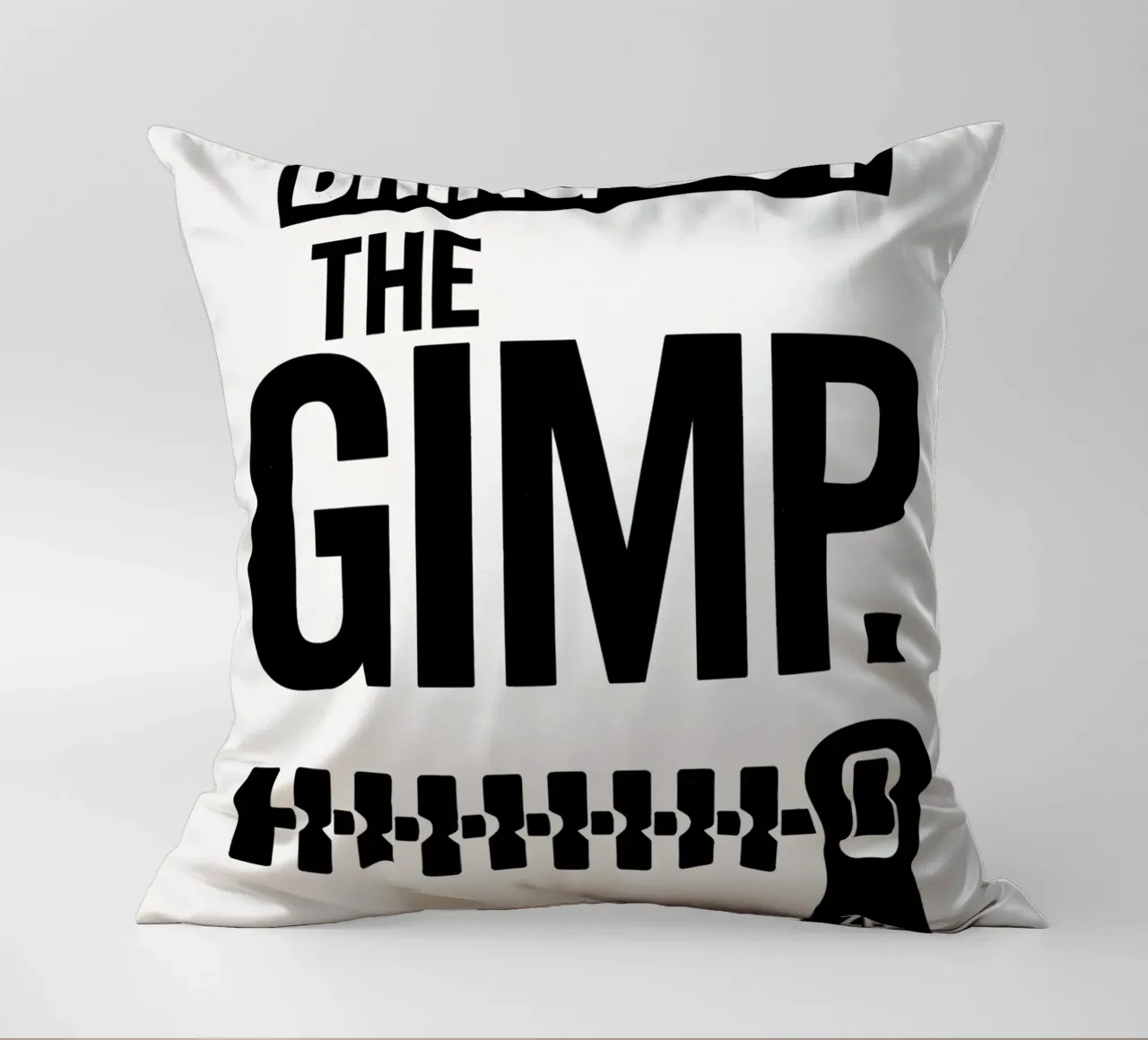 The Gimp Print cuscino da MoviesArt