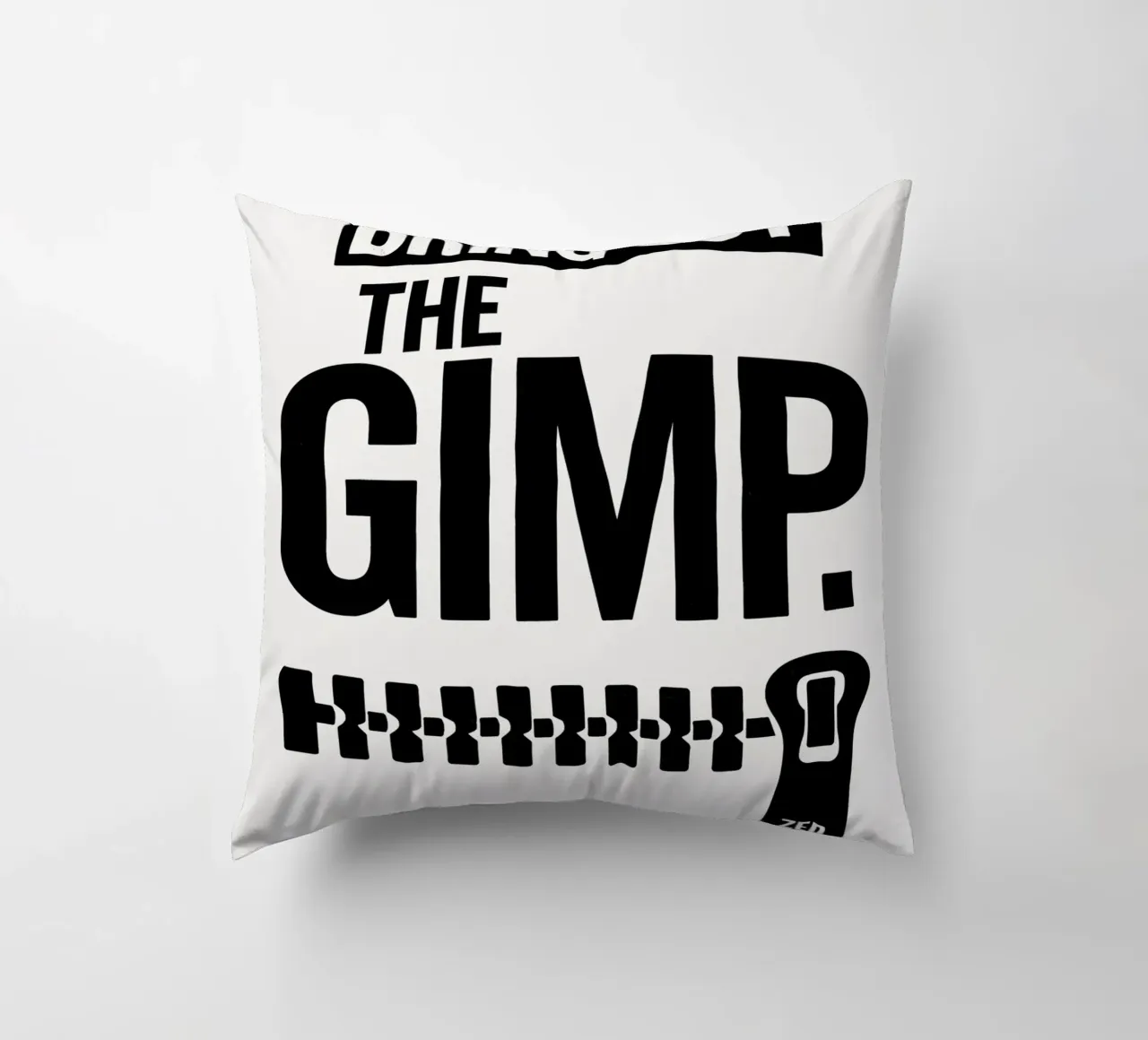 The Gimp Print cuscino da MoviesArt