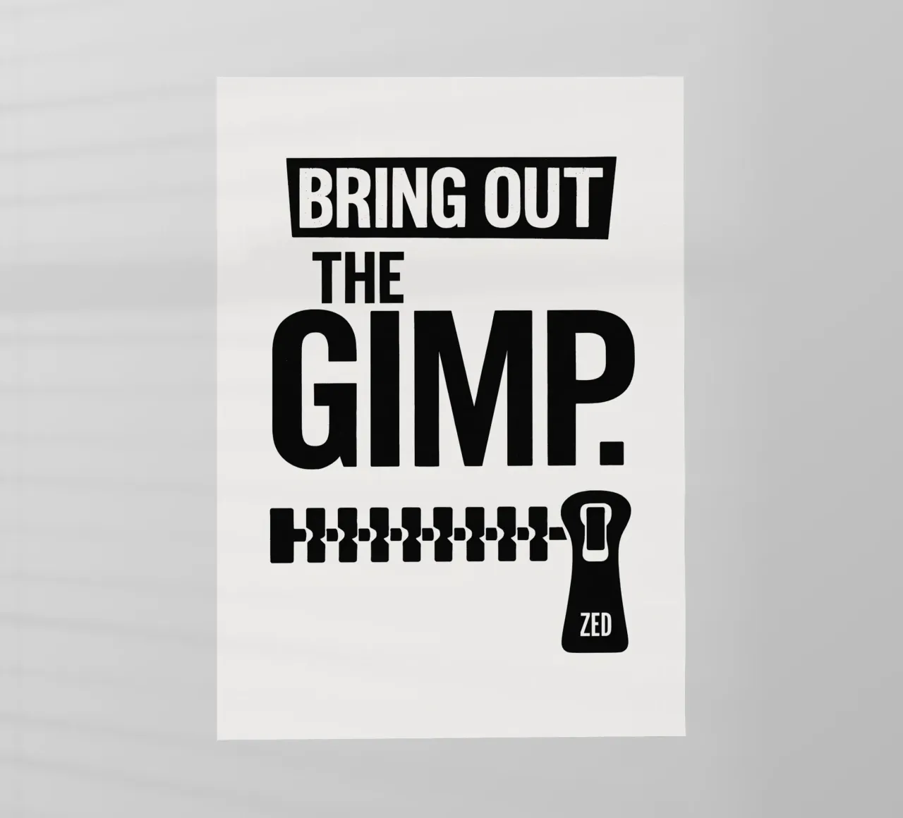 The Gimp Print pellicola backlit da MoviesArt