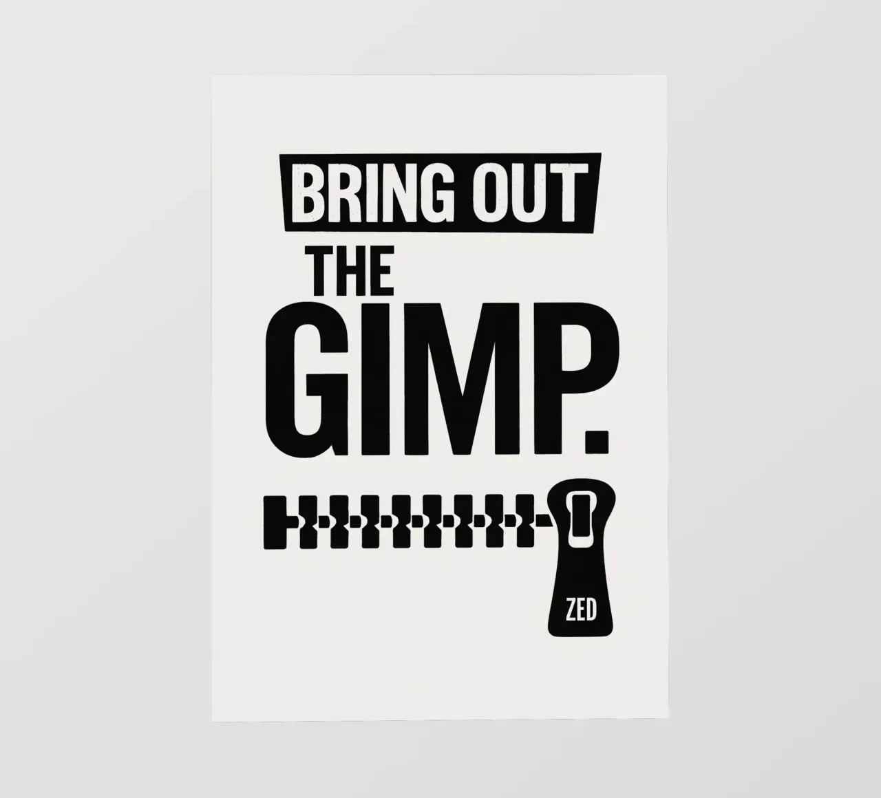 The Gimp Print pellicola backlit da MoviesArt