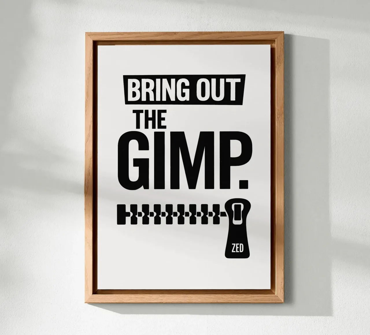 The Gimp Print pannello forex da MoviesArt