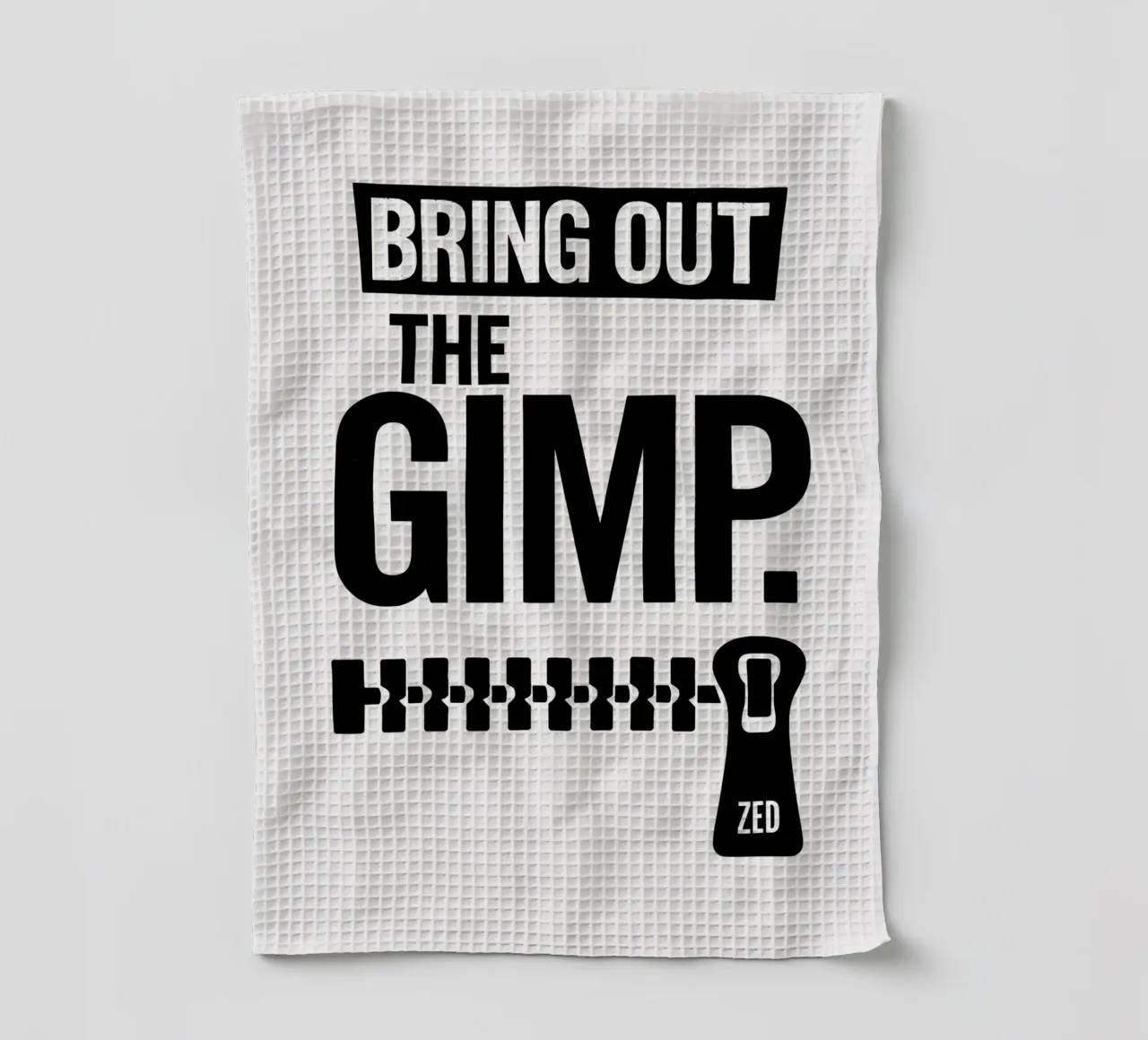 The Gimp Print canovaccio da cucina da MoviesArt