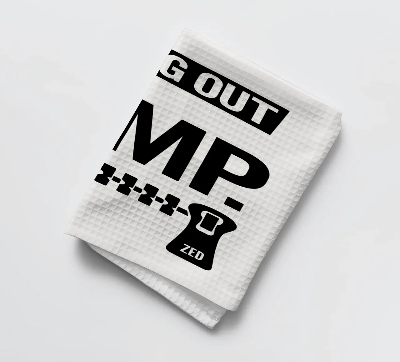 The Gimp Print canovaccio da cucina da MoviesArt