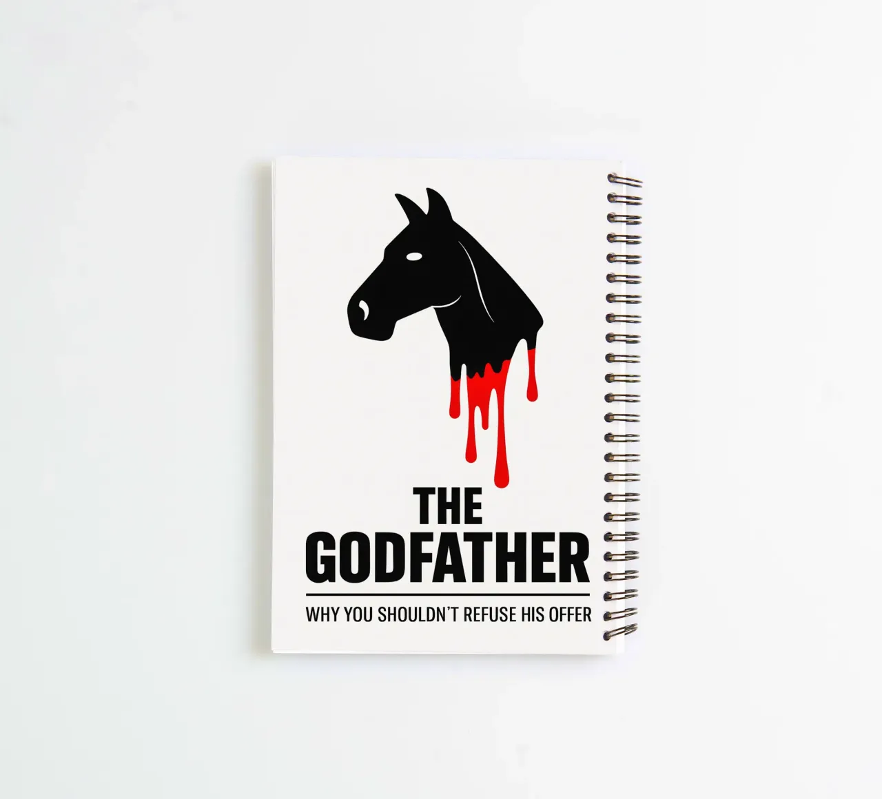 The Godfather Print spiral notebook by MoviesArt