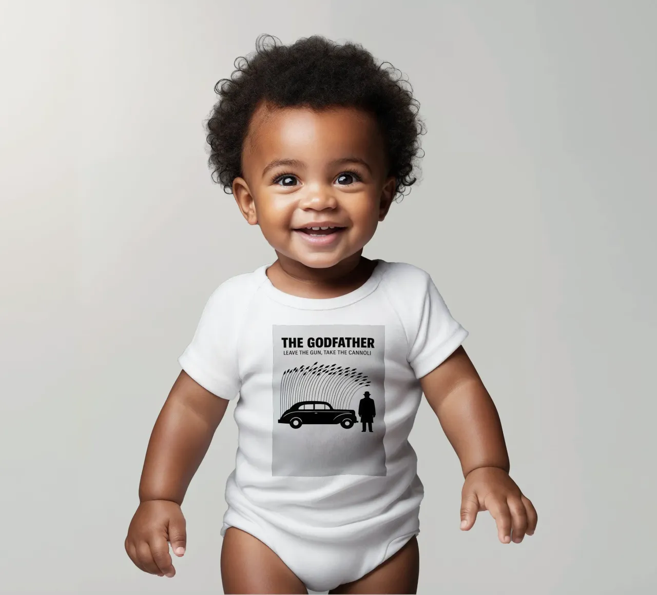 The Godfather Print body neonato maniche corte da MoviesArt