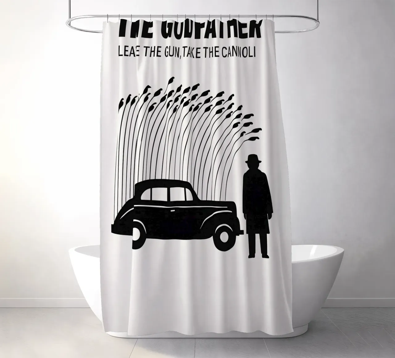The Godfather Print Duschvorhang von MoviesArt