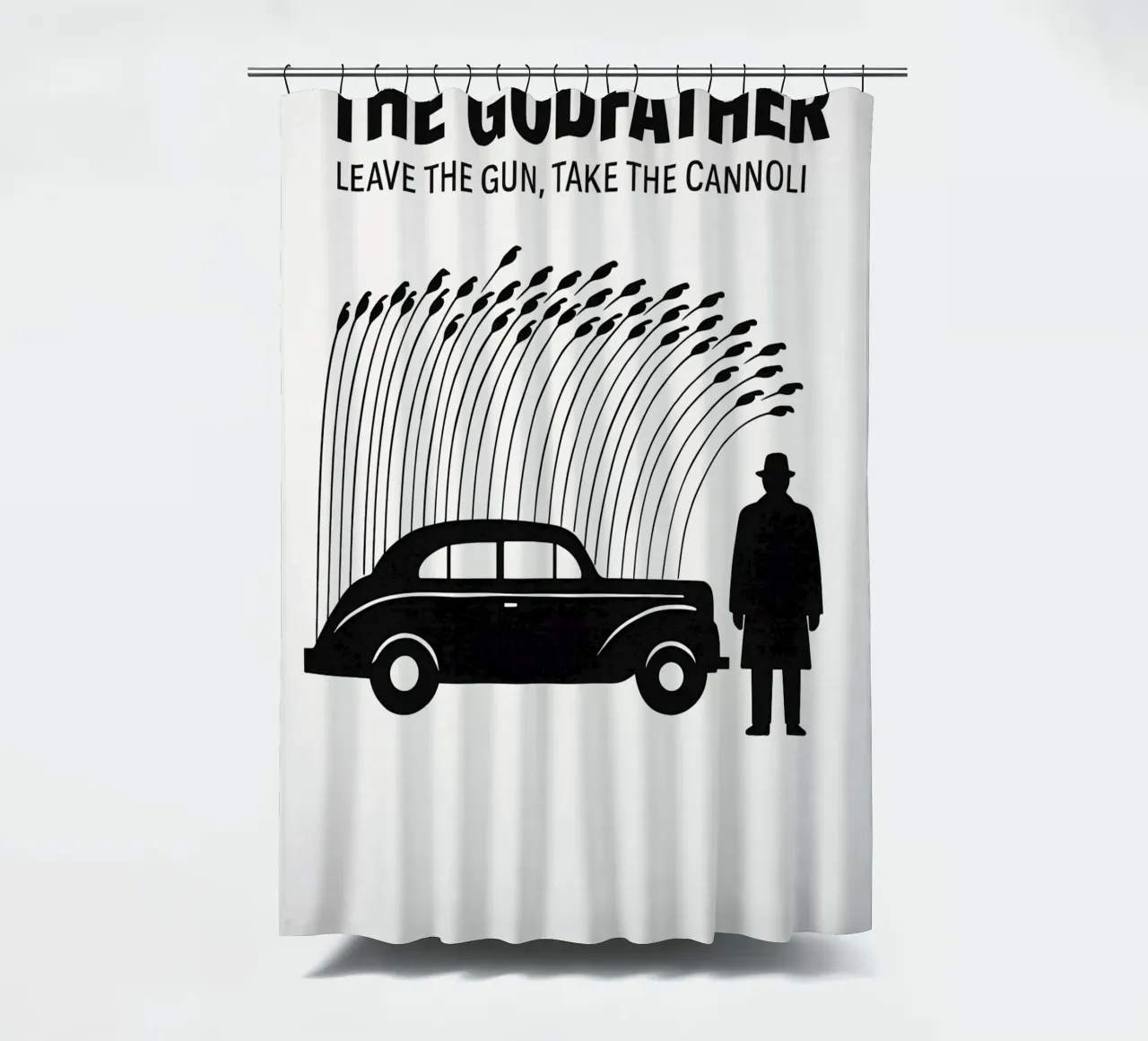 The Godfather Print Duschvorhang von MoviesArt