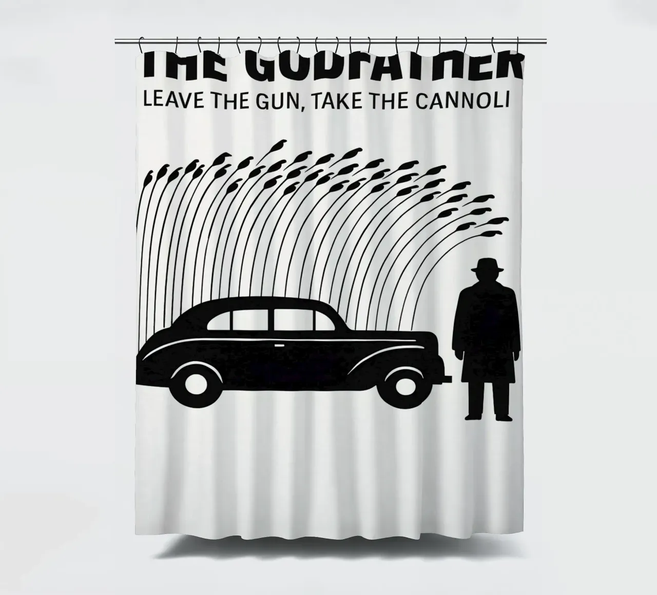 The Godfather Print Duschvorhang von MoviesArt