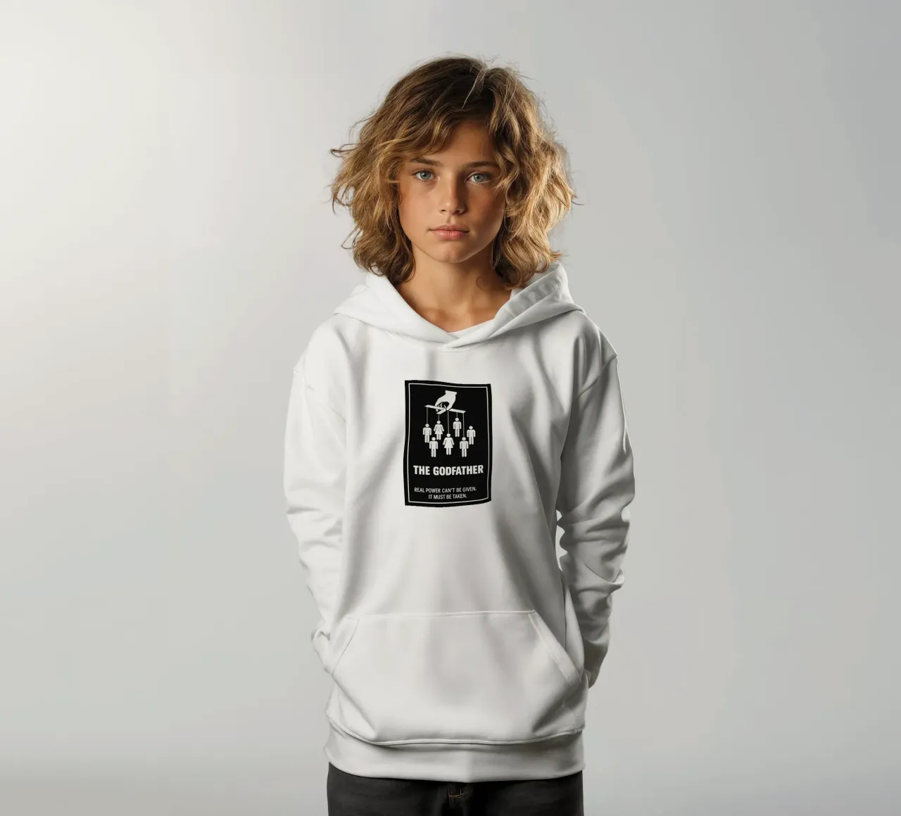 The Godfather Print felpa bambino con cappuccio da MoviesArt