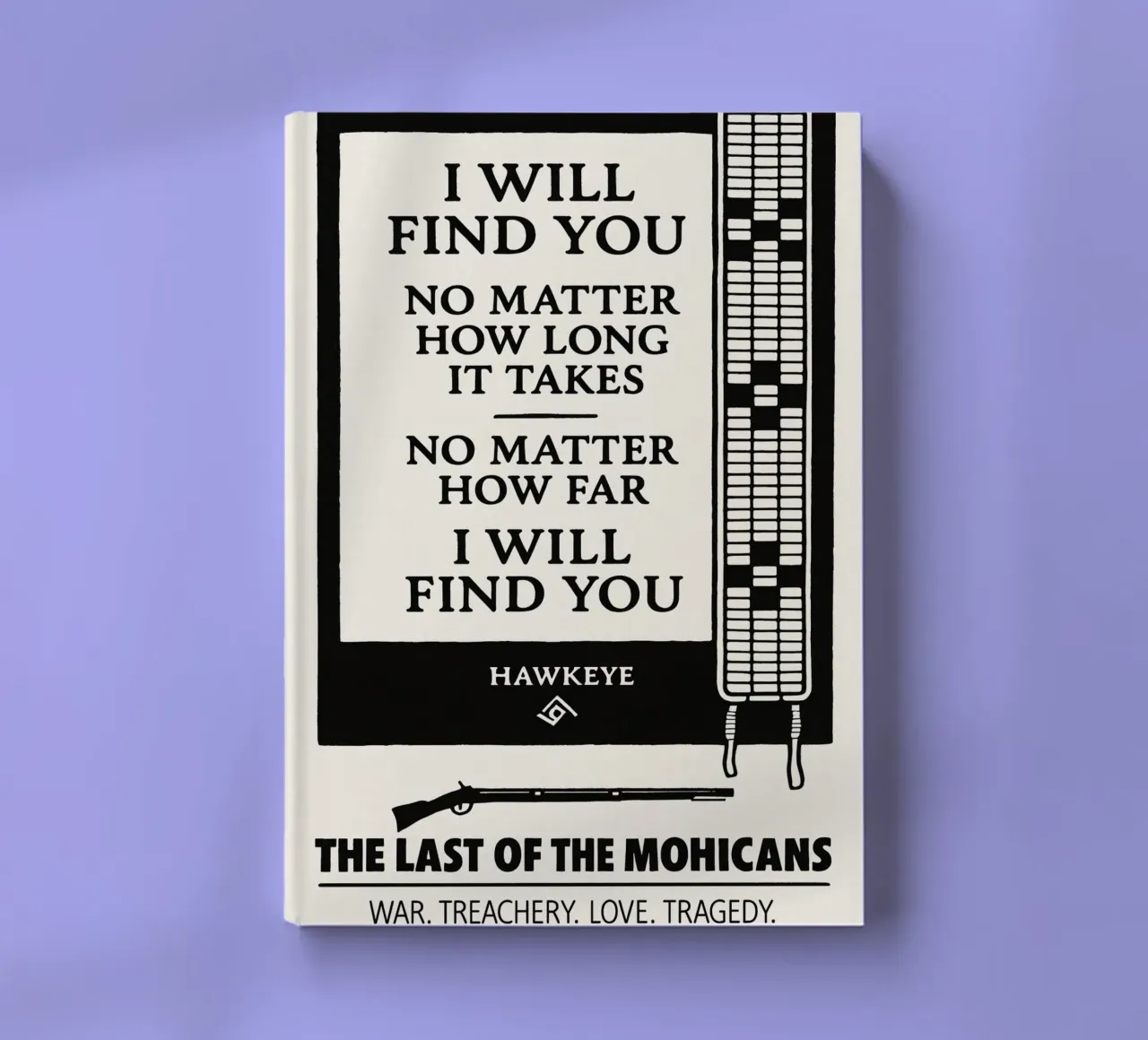 The Last Of The Mohicans Print notebook by MoviesArt