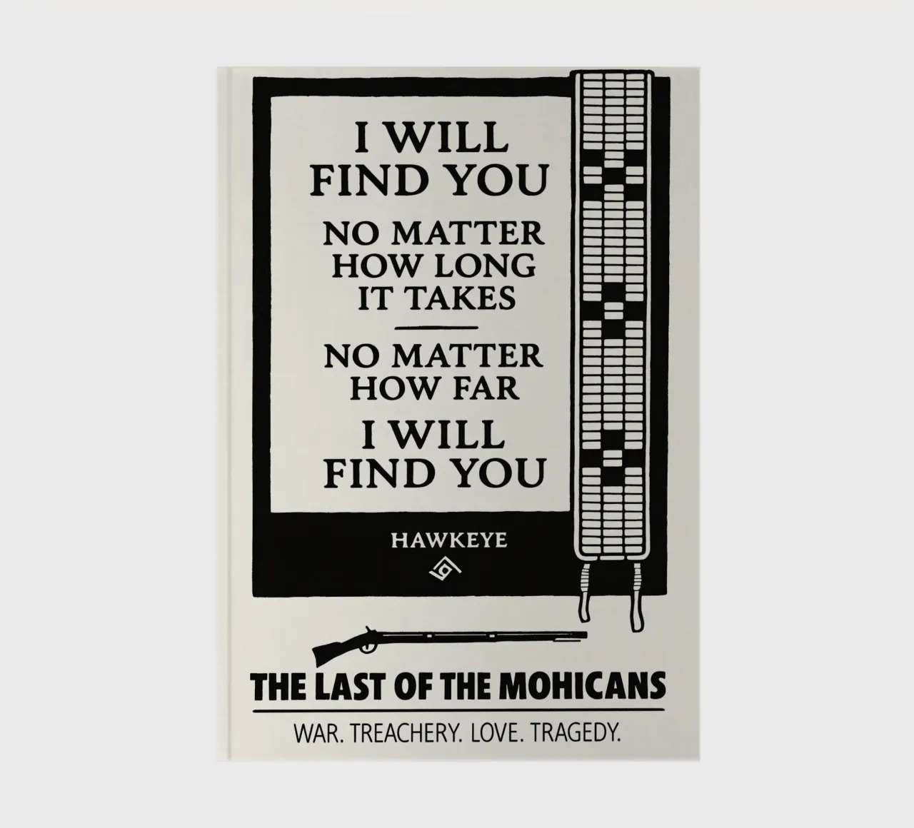 The Last Of The Mohicans Print diario da MoviesArt