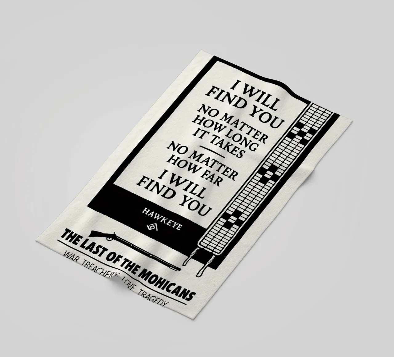 The Last Of The Mohicans Print telo mare da MoviesArt