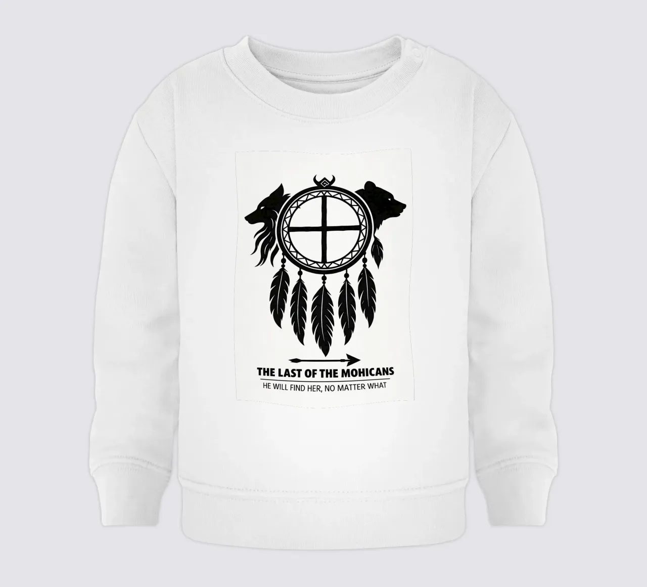 The Last Of The Mohicans Print felpa neonato da MoviesArt