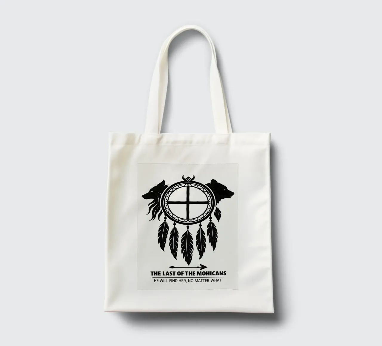 The Last Of The Mohicans Print borsa in juta da MoviesArt