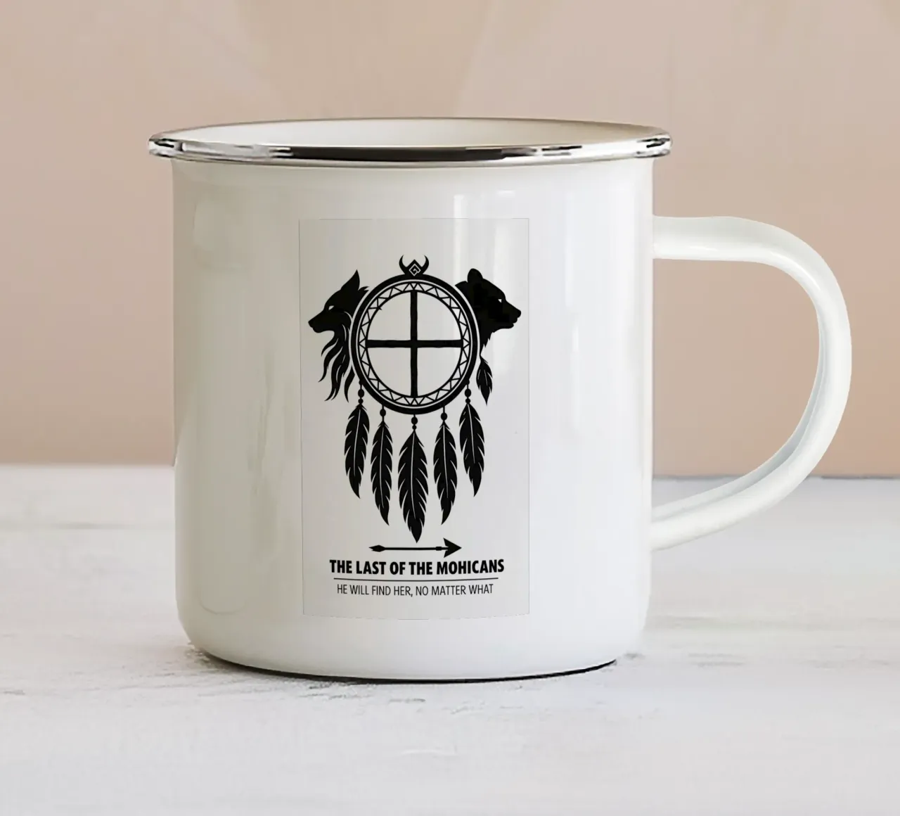 The Last Of The Mohicans Print tazza in smalto da MoviesArt