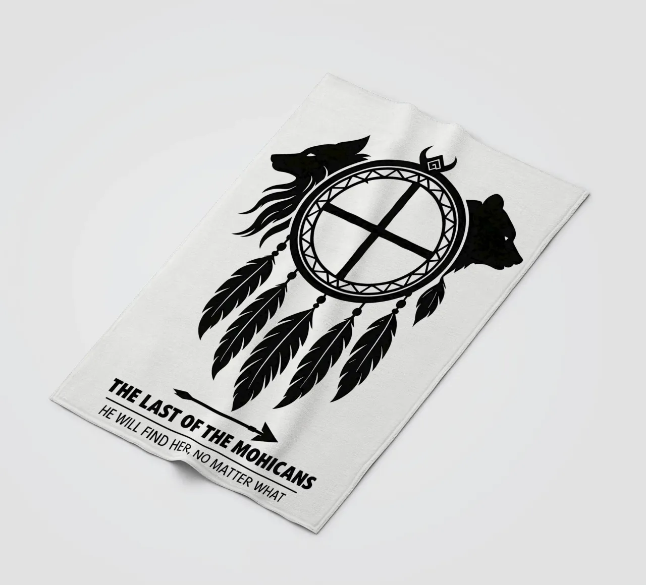 The Last Of The Mohicans Print coperta in pile da MoviesArt