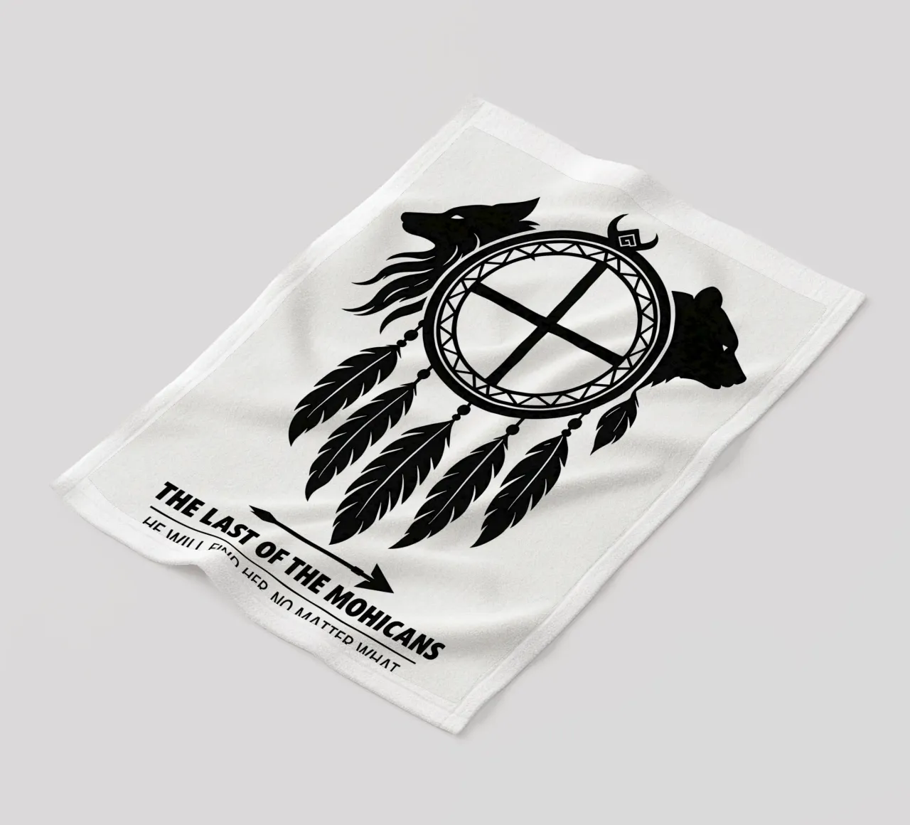 The Last Of The Mohicans Print coperta in pile da MoviesArt