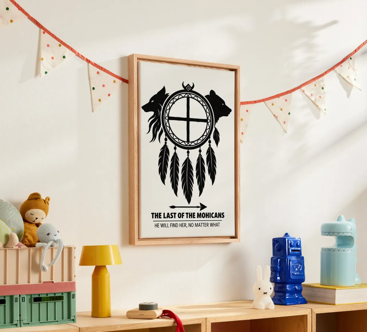 The Last Of The Mohicans Print tela da MoviesArt