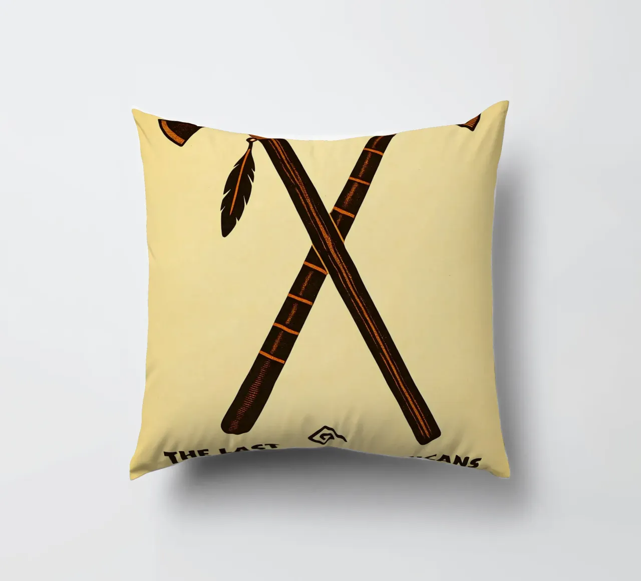 The Last Of The Mohicans Print cuscino da MoviesArt