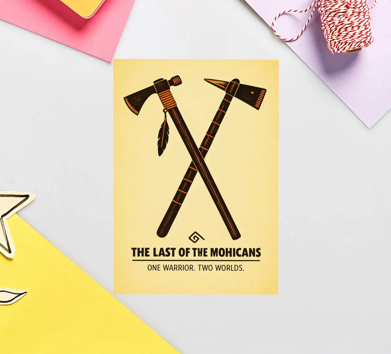 The Last Of The Mohicans Print adesivo da MoviesArt