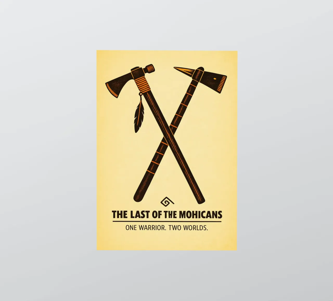 The Last Of The Mohicans Print adesivo da MoviesArt