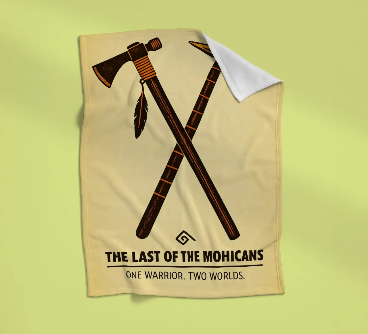 The Last Of The Mohicans Print coperta in pile da MoviesArt