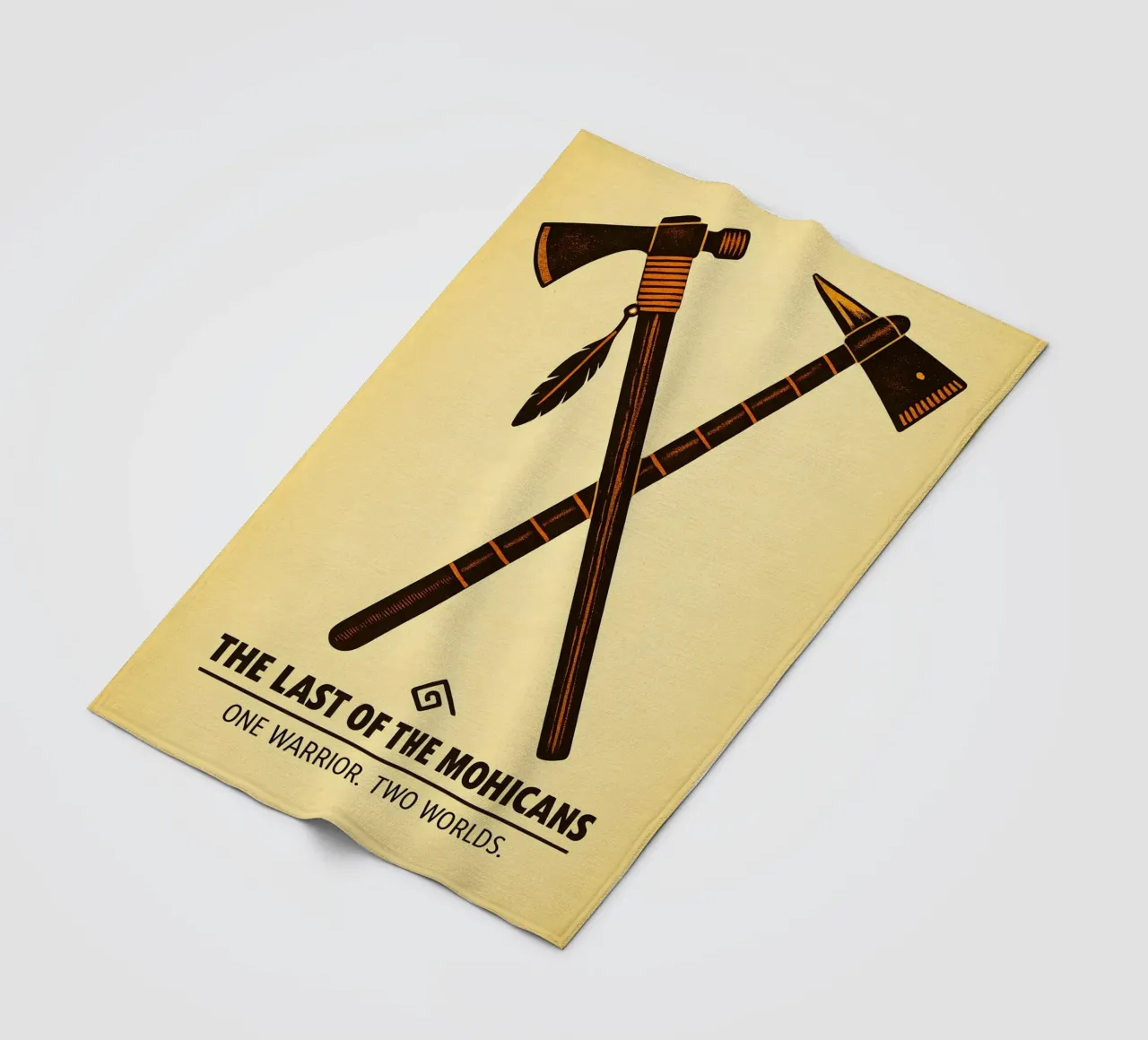 The Last Of The Mohicans Print coperta in pile da MoviesArt