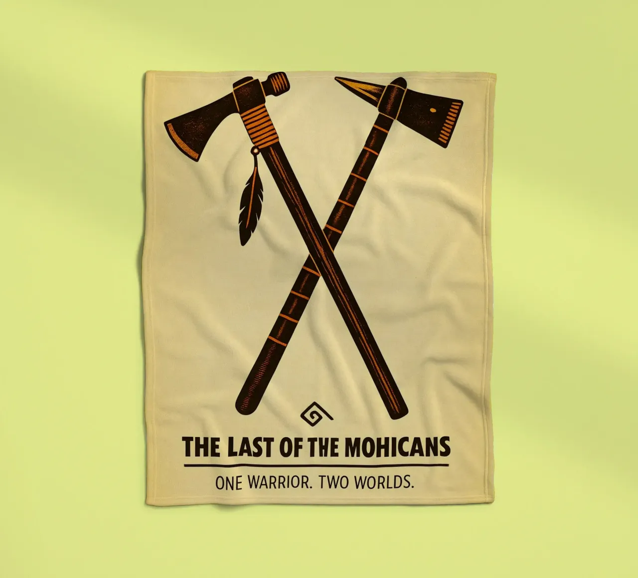 The Last Of The Mohicans Print coperta in pile da MoviesArt